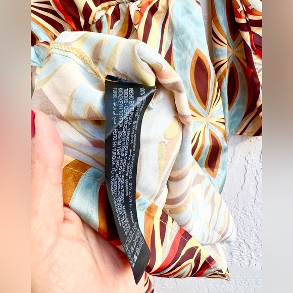 Zara faux wrap dress medium worn once and cleaned - Picture 7 of 8